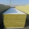 CE certificate Z lock rockwool/glasswool/eps sandwich panel price from China manufacturer