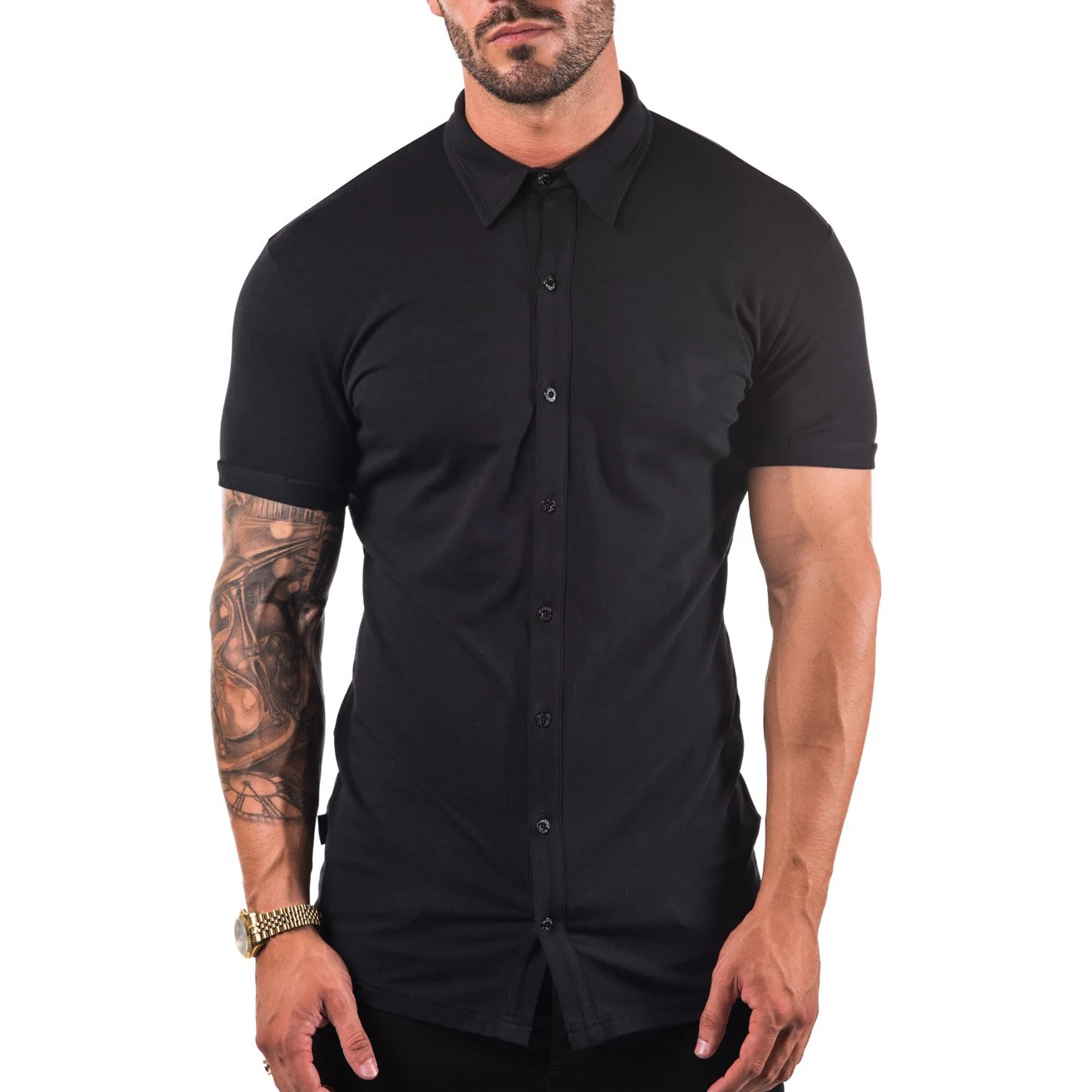 black colour plain shirt