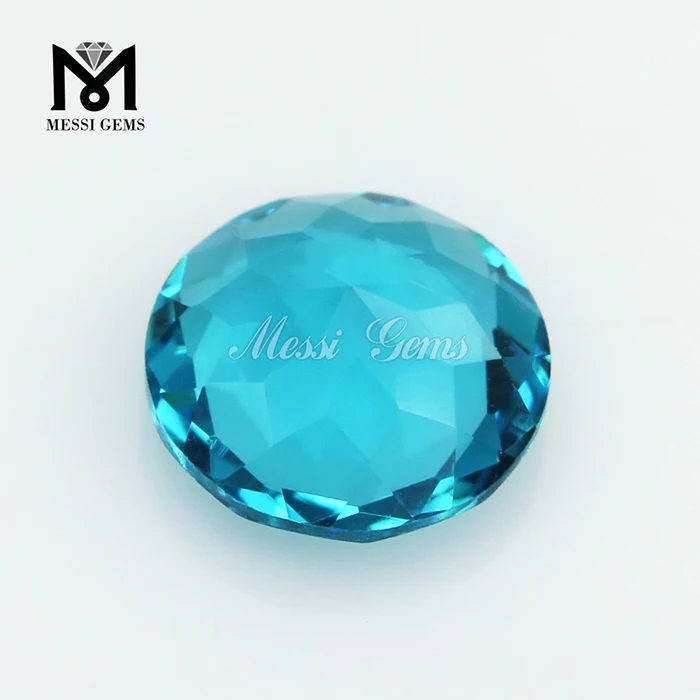 Wholesale Glass Gems Round 8.0mm Brazil Paraiba Glass Gemstone Buy