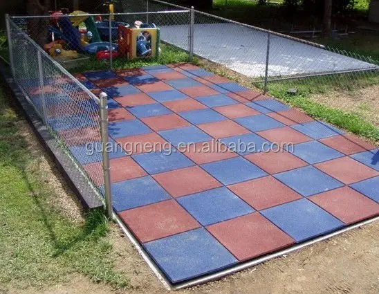 Rubber Sidewalks Patio Blocks Paver Recycled Rubber Floor Tile