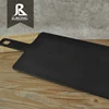 Factory wholesale meal serving custom melamine pizza plate with rectangular handle