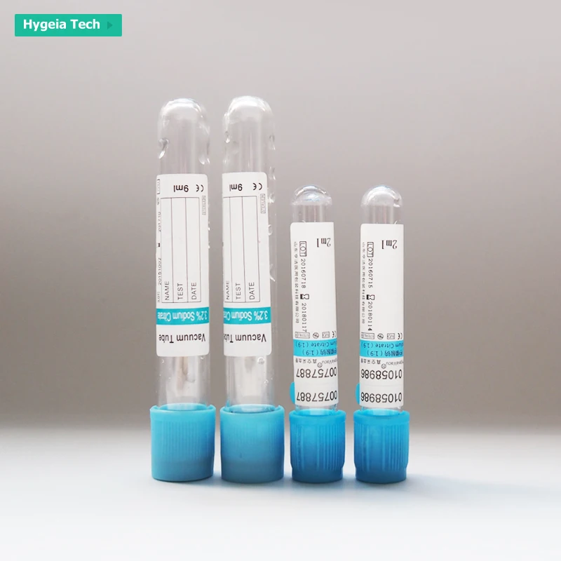 3.2% Sodium Citrate Vacuum Blood Collection Pt Tube - Buy Blue Cap Tube ...