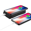 Multiple cable plug Type-C port wireless charger, charging station Powerful 10000mah portable power bank