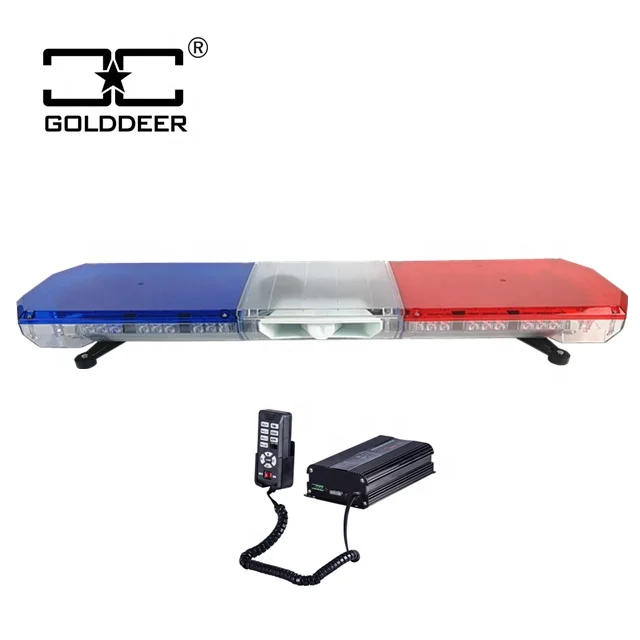 Emergency Vehicles LED Strobe Warning Light bar Police Lightbar with speaker TBD10126-20e-S