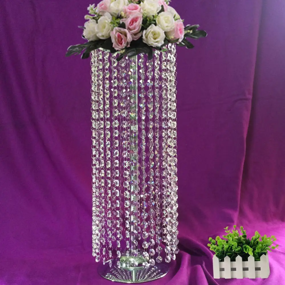 Romantic High End Quality Crystal Beads Wedding Centerpieces Table