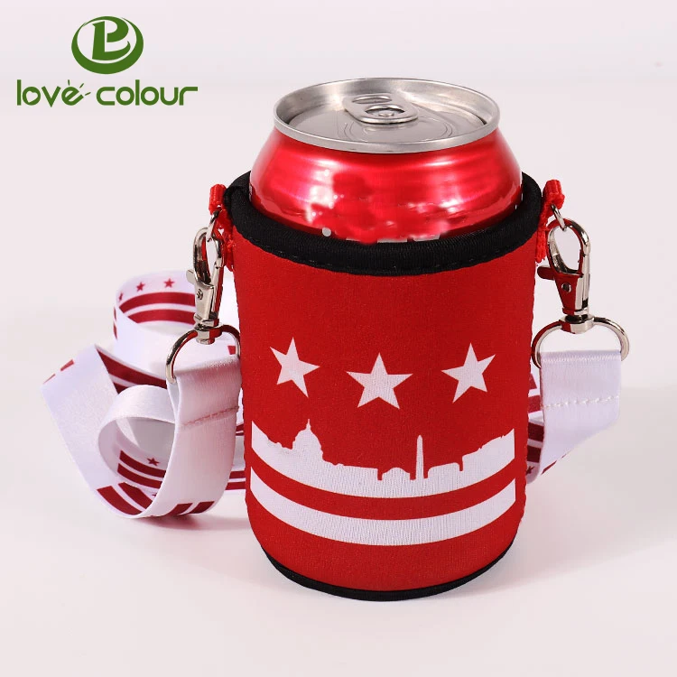 Can cooler with lanyard 3