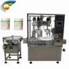 CE ISO GMP glass powder filling capping and labeling machine, grain powder filler,grain powder filling line
