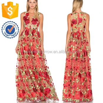 red rose gown