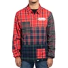 OEM Service 2019 Autumn Men's New Design Casual Custom Logo Multi Color Check Cotton Zip Jacket