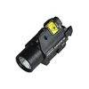 Long gun or pistol mounted LED weapon light and red laser sight