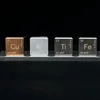 High quality metal cubes metal alloy cube of Cu/Ti/Fe/Al with laser printed