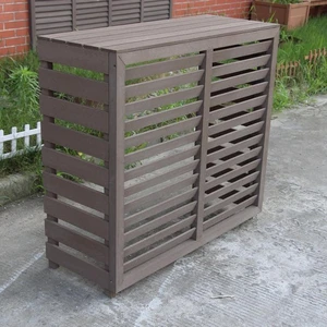 Decorative Wpc Wood Air Conditioner Cover Buy Wooden Air