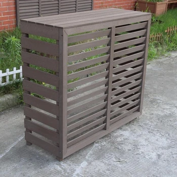 Decorative Wpc Wood Air Conditioner Cover - Buy Wooden Air Conditoner