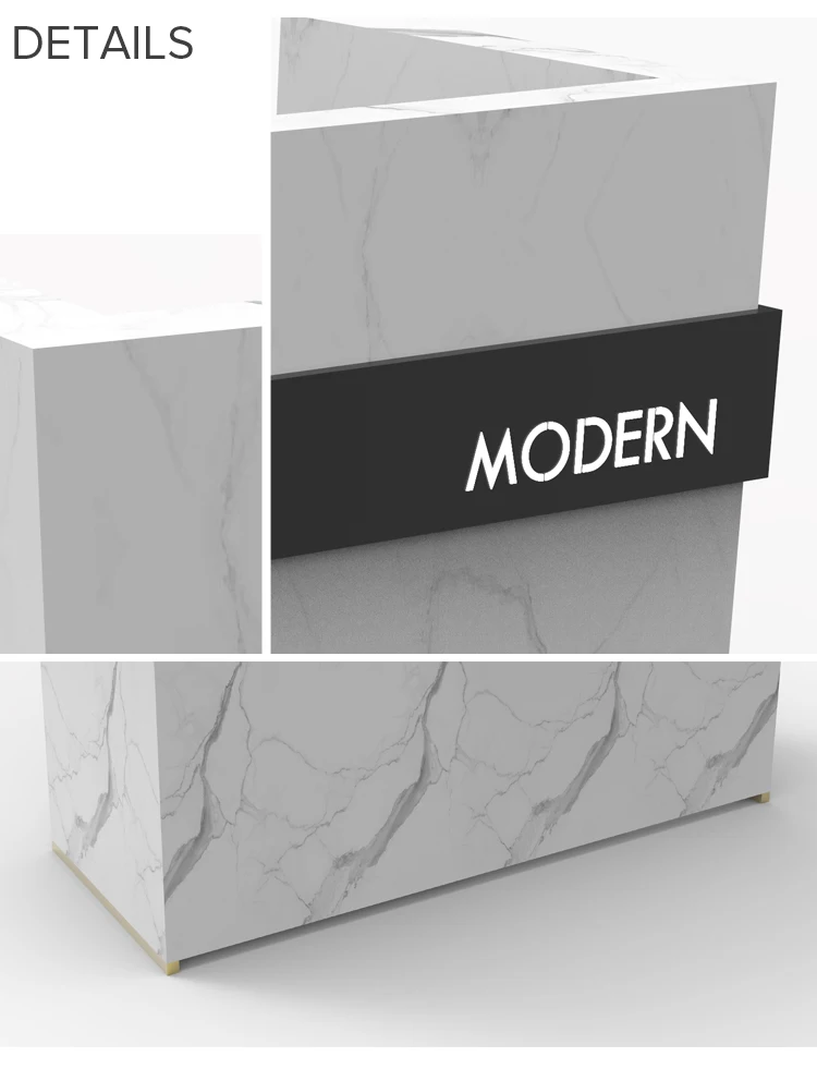 Ruichen New Design Shoe Shop Display Stand Showcase Marble Look