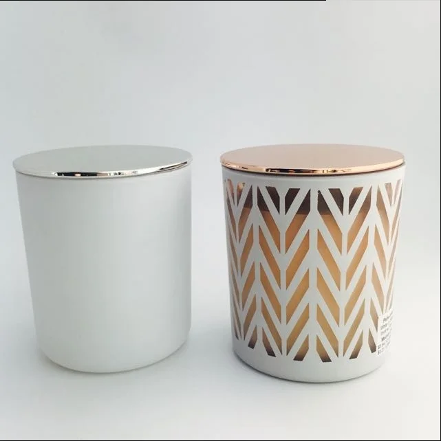 8oz 12oz White Candle Jars With Metal Lid Buy White Candle Jars,8oz