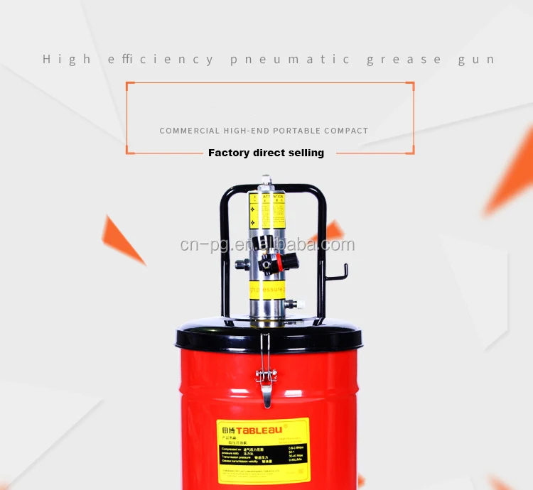 High Pressure Pneumatic Grease Pump 40l Air Operated Bucket Grease Pump