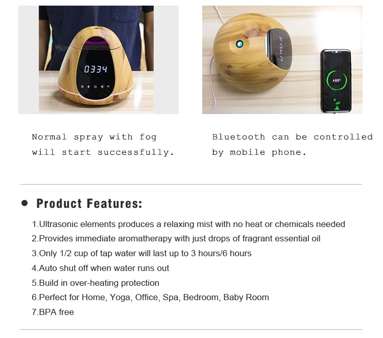 App Aroma Diffuser Air Conditioning Home Appliance Electric Oil Led