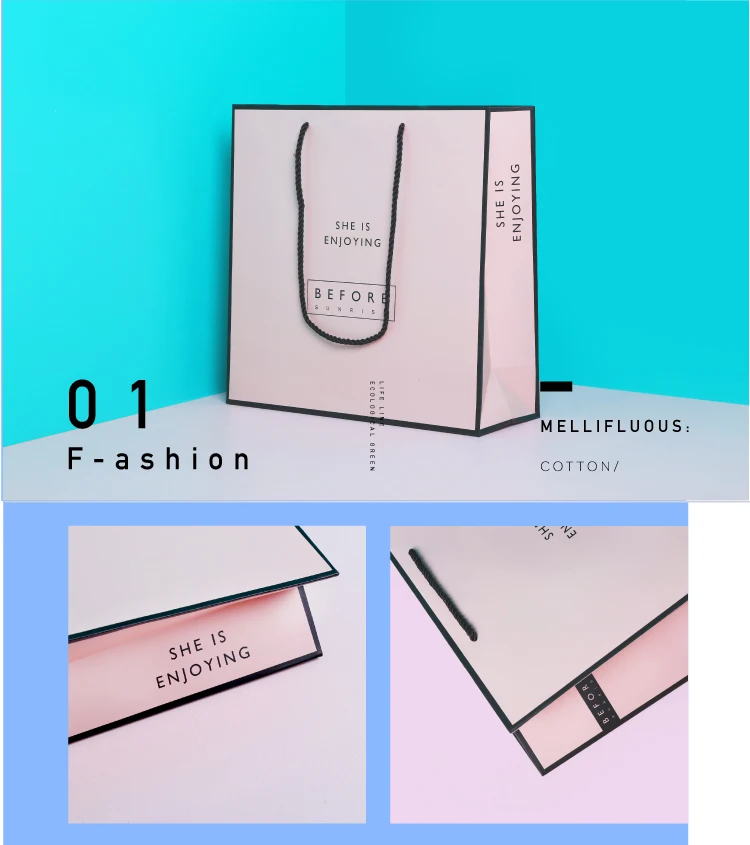 Elegant Cosmetic Printing Commercial Paper Bag Design Template Buy
