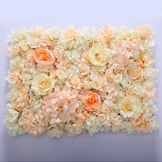 Wedding Decoration Backdrop Silk Rose Artificial Flower Wall