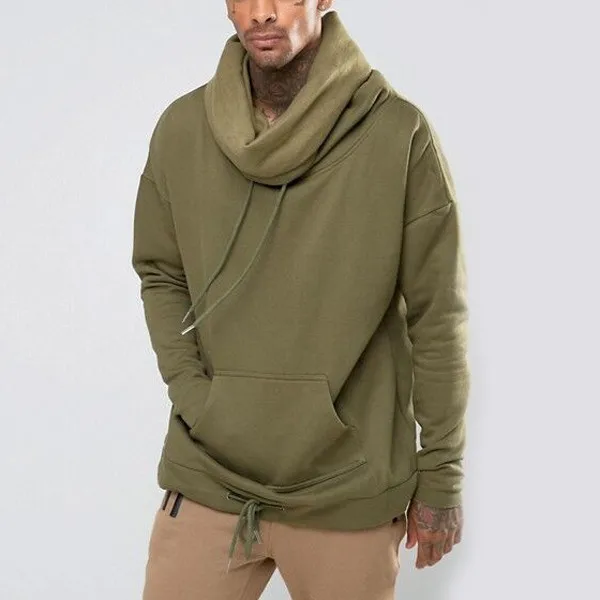 scoop neck hoodie