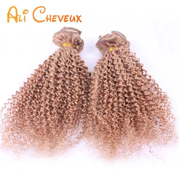 Wholesale Curly Blonde Clip In Hair Extensions Wet And Wavy Clip