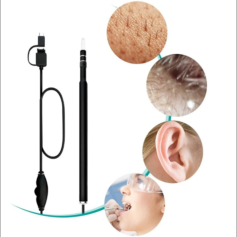 An101 3 In 1 Usb Otg Visual Ear Cleaning Endoscope Camera Ear Spoon
