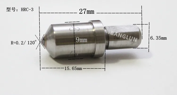 HRC-3 Steel Diamond Indenter Penetrator For Rockwell Hardness Testing Tester 