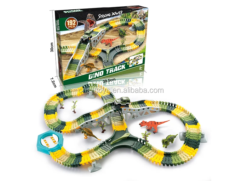 dinosaur double loop track set