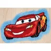 Funny car design latch hook embroidery&LATCH HOOK RUG KITS