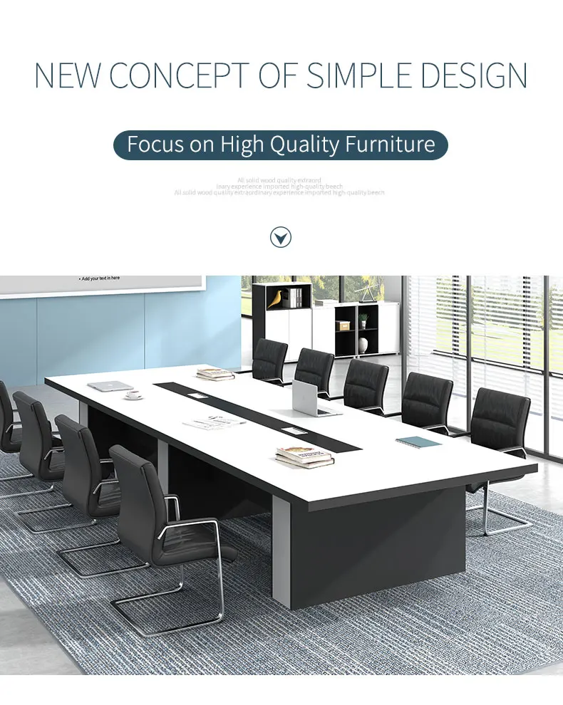 medium meeting conference table  office desk furniture modern contemporary office desk
