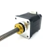 1.3a Customized Nut Tr6.35 Flat Nema17 Step 17 Lead Screw Linear 4 Leads Cnc Stepper Motor
