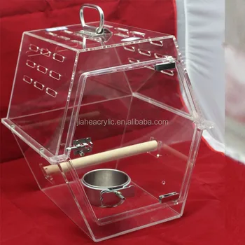 Acrylic Burung Beo Burung Kandang Burung Unik Perjalanan Carrier