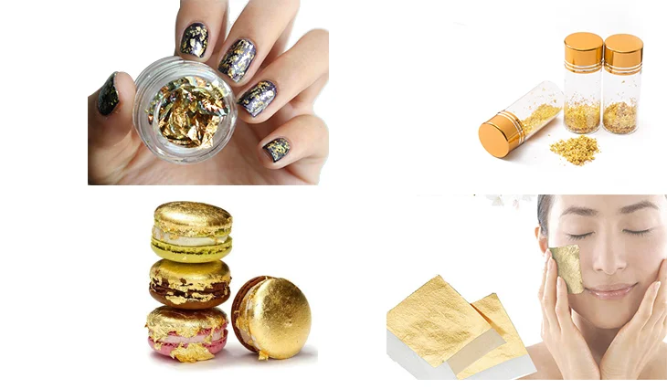 24k pure edible gold leaf