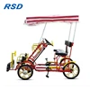 2 person tandem bikes for sale/colorful roof surrey bikes/couples sightseeing bike