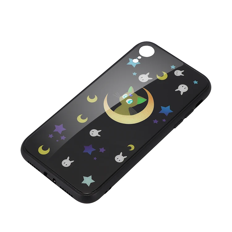 2019 new Unique Design led lighting Illuminated mobile phone tempered glass mobile phone case for iphone xs xs xsmax Iphone X mo