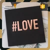 DIY Paper fold out photo album hot stamping for LOVE memory with high quality