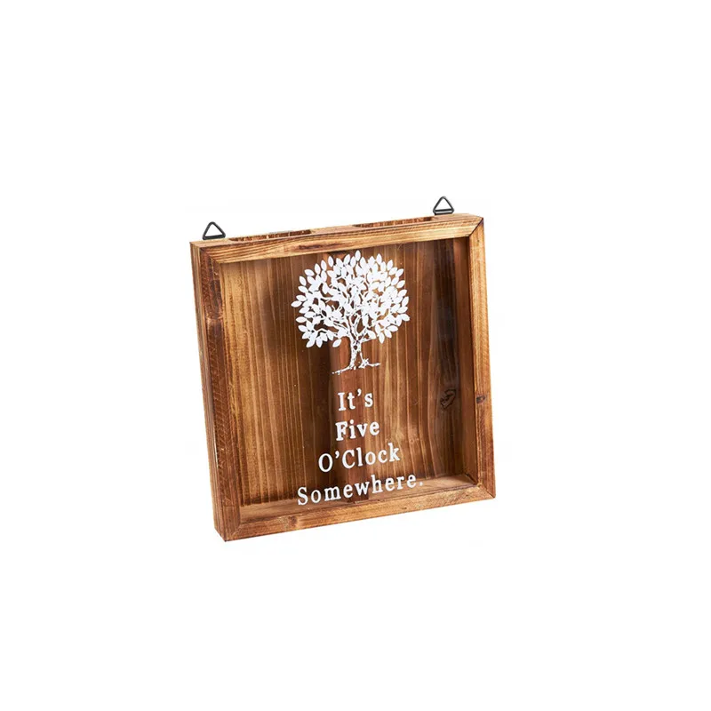 Wholesale Custom Home Decor Beer Cap Holder Wooden Wine Cork