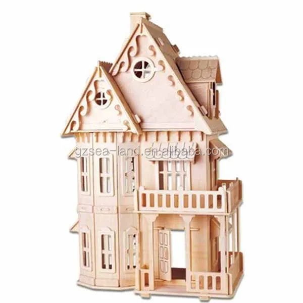 3d dollhouse wooden puzzle