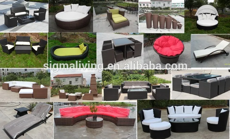 Wholesale Cheap Outdoor Modern Durable Garden Patio Metal Frame Daybed Lounge Single Chair Sofa Seat Furniture