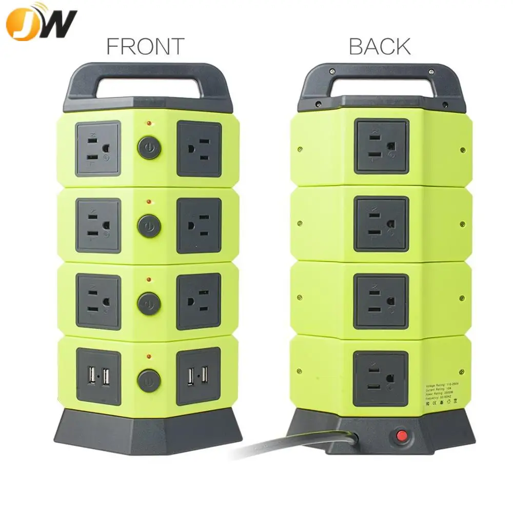 Power Strip Tower Eletecpro Surge Protector Electric Charging Station 2500w 8 4 for sale online 