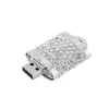 Novelty Cool Jewelry Crystal Key Lock Shape 64GB USB 2.0 Flash Drive Funny Pen Drive Thumb Drive Memory Stick U Disk