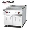 Free standing gas griddle with cabinet(1/3Grooved)