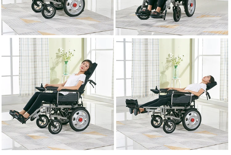 Factory supplies adjustable height reclining luxury power electric wheelchair