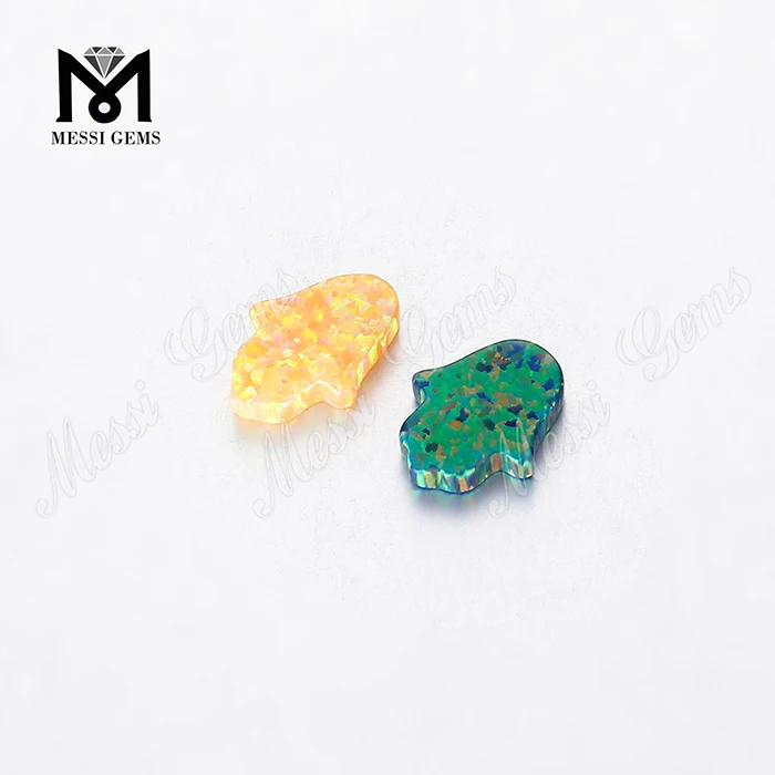OP69 11x13mm Синтетическая Hamsa Opal Bears Цена для изготовления ювелирных изделий