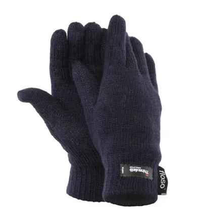 Thinsulate Hombres 3M Negro T/érmicas Guantes de invierno forrado