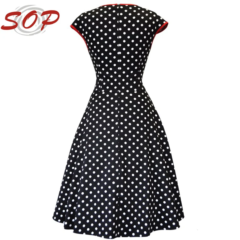 Black Polka Dots Lady Isabella Casual 