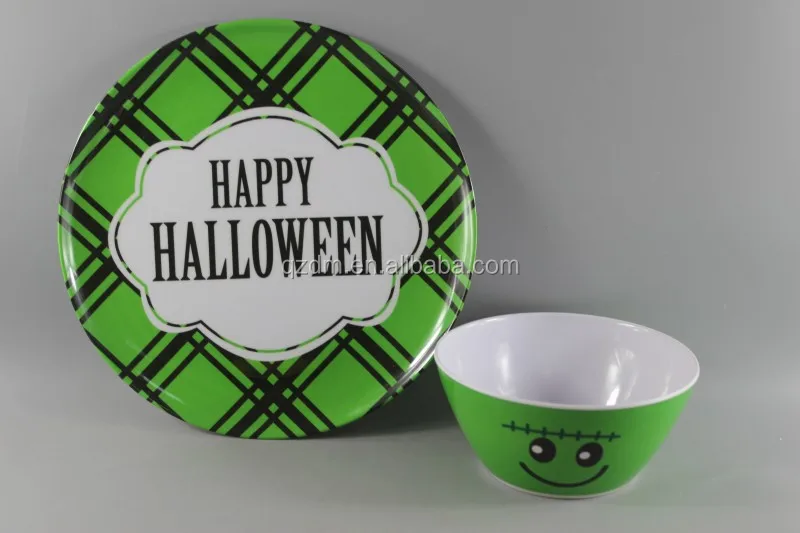 Melamine Plate and bowl set for Hallowmas