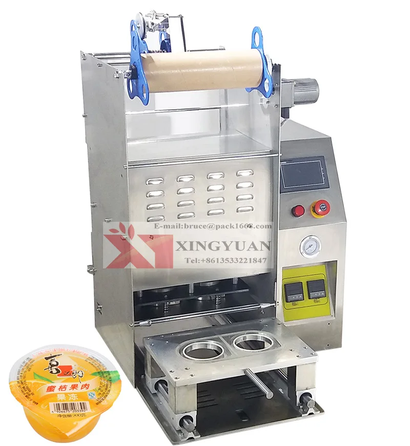 Semi Automatic Fruit Plastic Cups Sealing Machine/jam Sealer/jelly