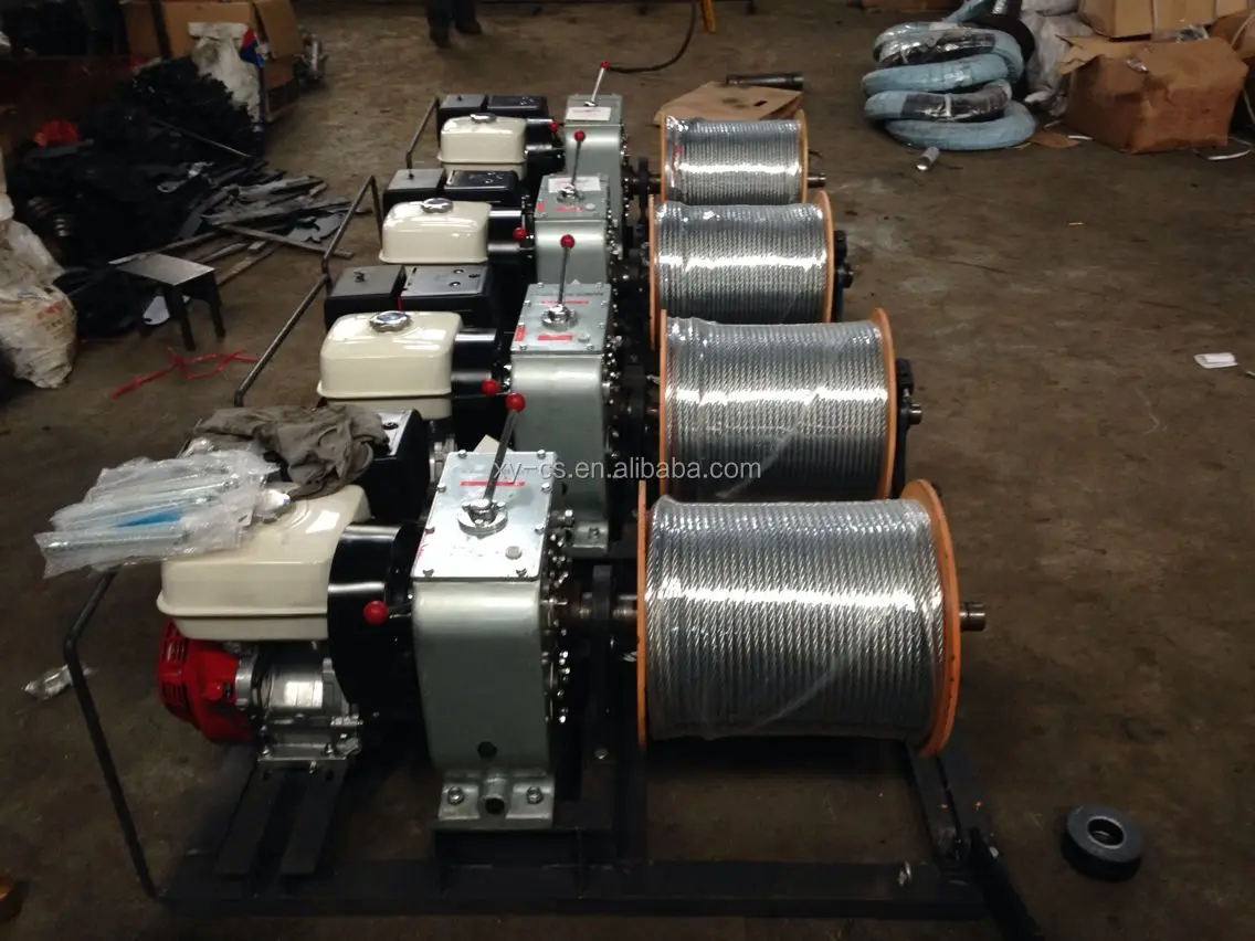 5 Ton Gas Engine Powered Cable Drum Winch With 10mm Wire Rope 300m Buy Gas Engine Powered