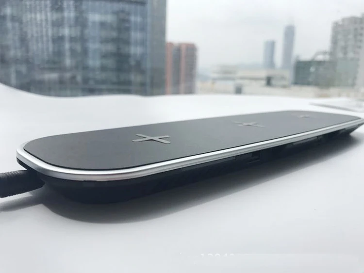 2018 New 3in 1 Qi portable charger wireless charging phone pad for iPhone X